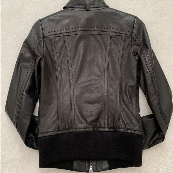 Danier Black Leather Jacket - Picture 3 of 8